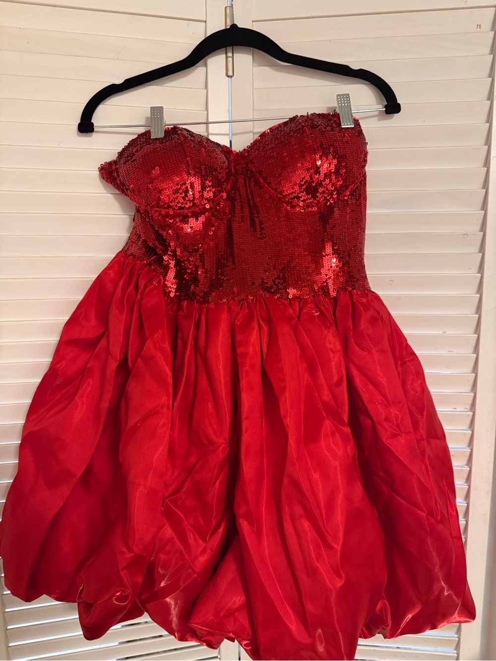 Fashion Nova Magic Hour Sequin Bubble Mini Dress